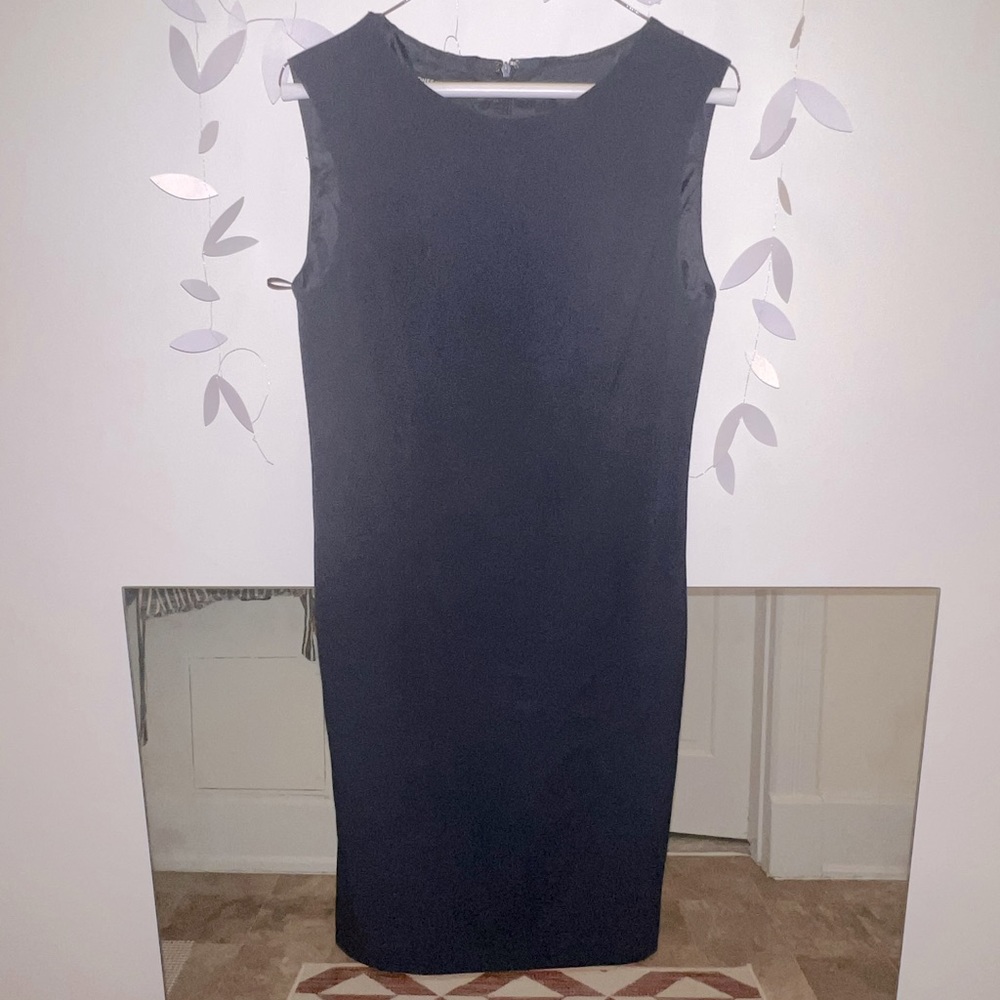Jones New York Navy Blue Sleeveless Shift Dress